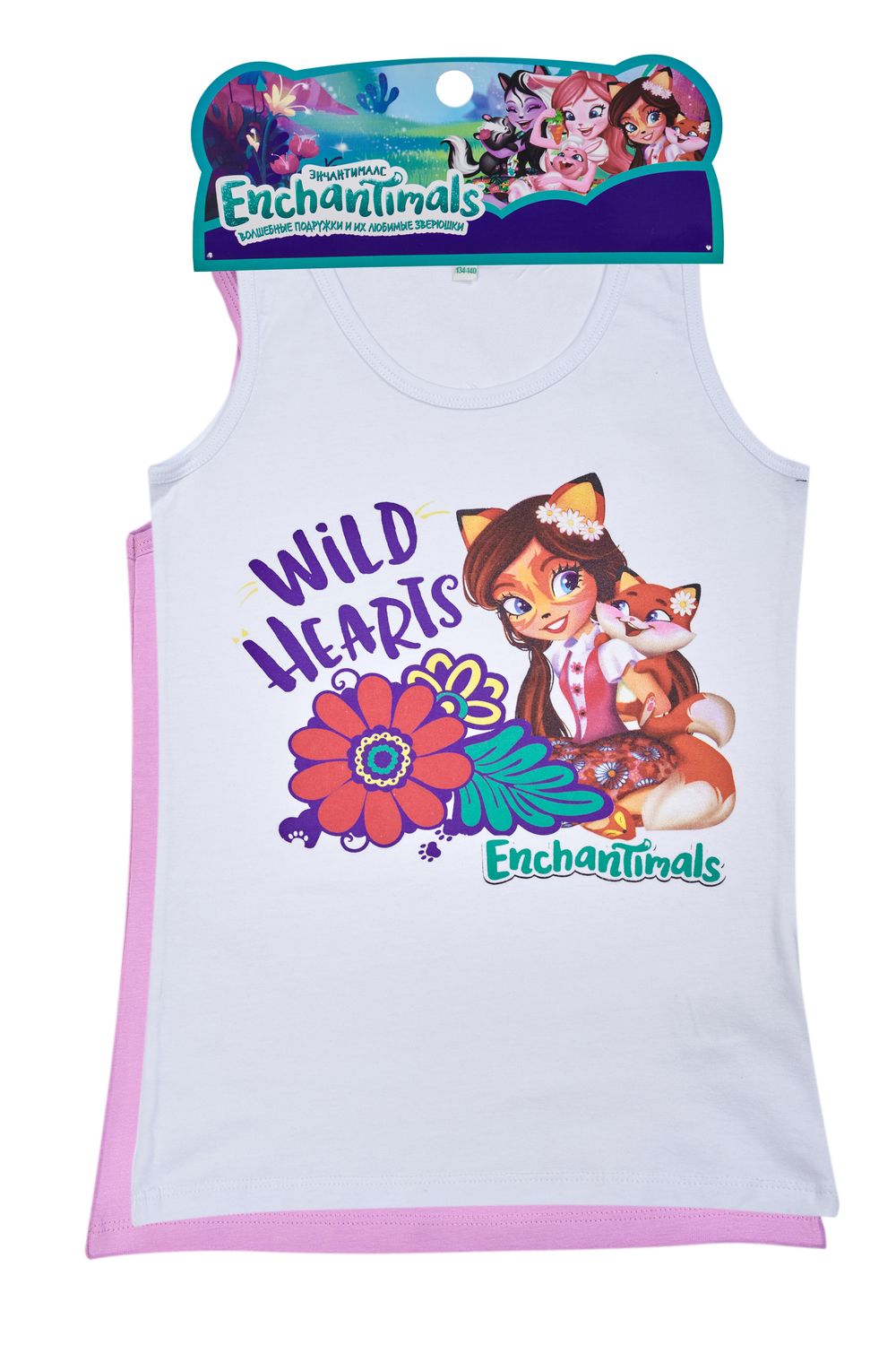 Комплект маек 22481 Enchantimals (2 шт.) - розовый+белый