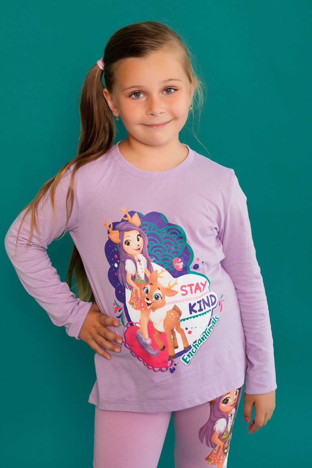 Футболка 22484 Enchantimals дл. рукав - лиловый