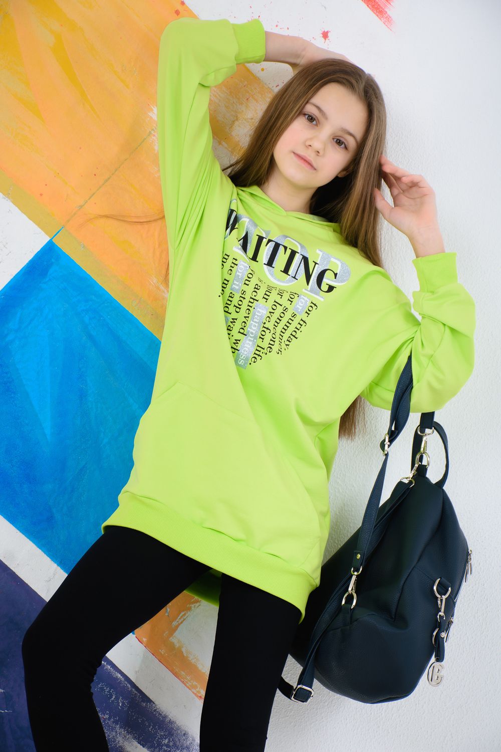 Толстовка Вилора детская - салатовый