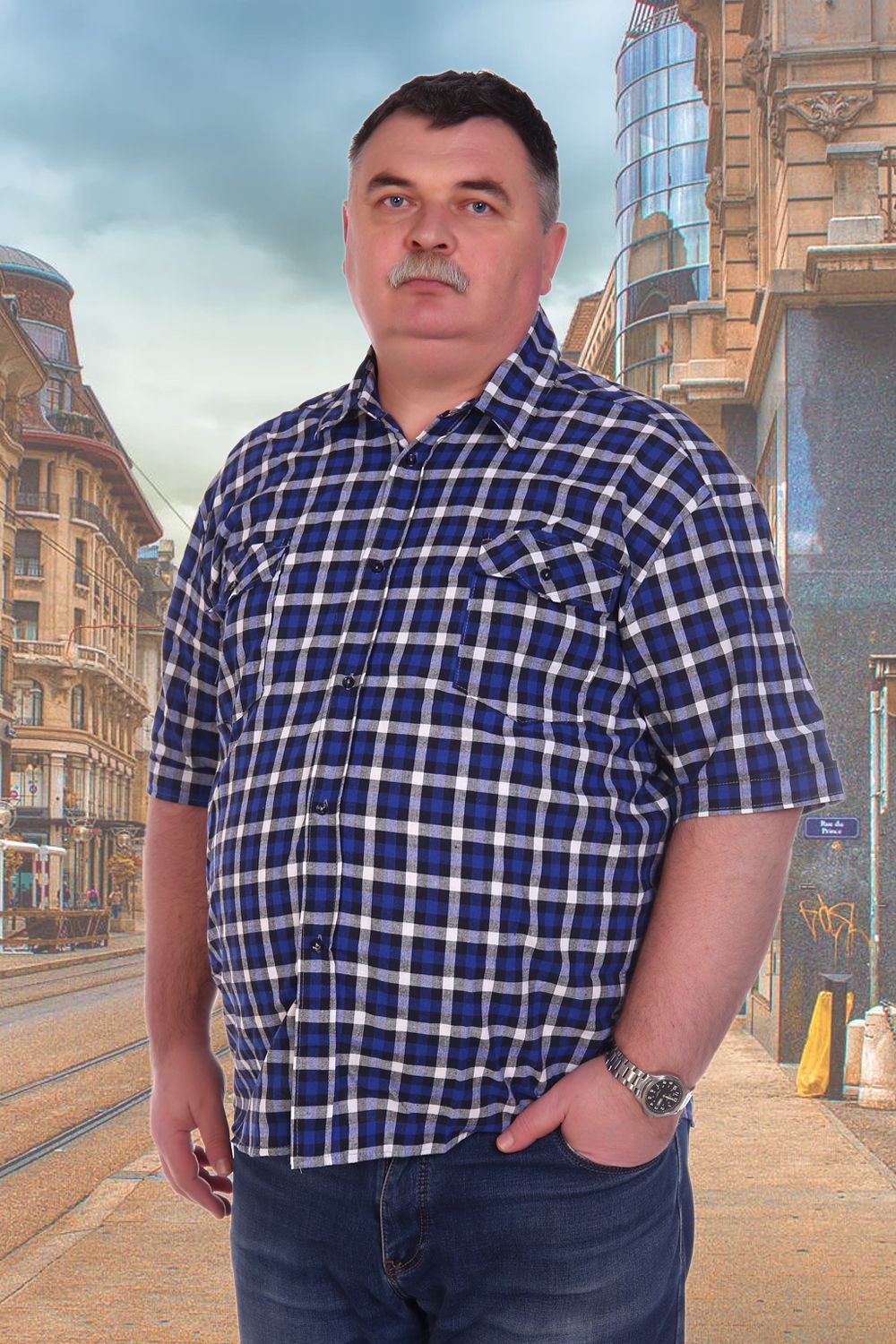 Рубашка 46002 - ассорти