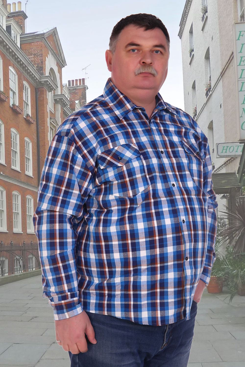 Рубашка 46001 - ассорти