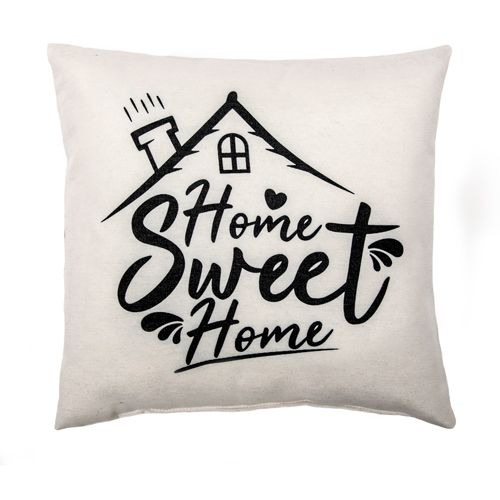 Подушка декоративная с фотопечатью см, ткань смесовая, "Sweet home"
