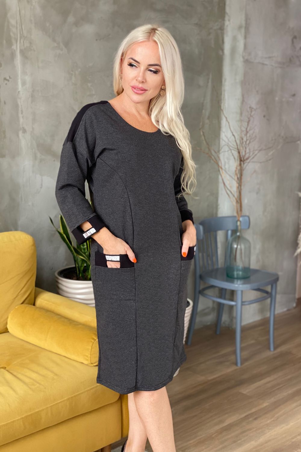 Платье 9083 - антрацит