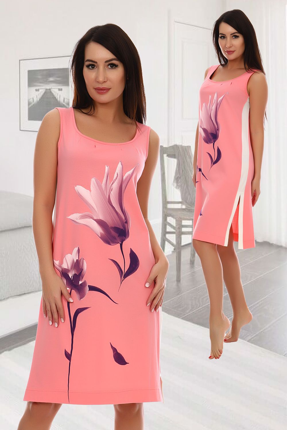 Сорочка 3022 - розовый