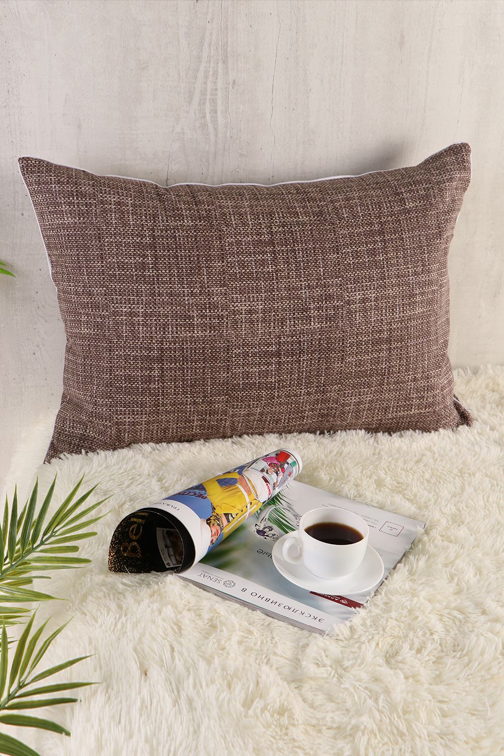 Наволочка Lizzy Home 50009 декоративная - коричневый