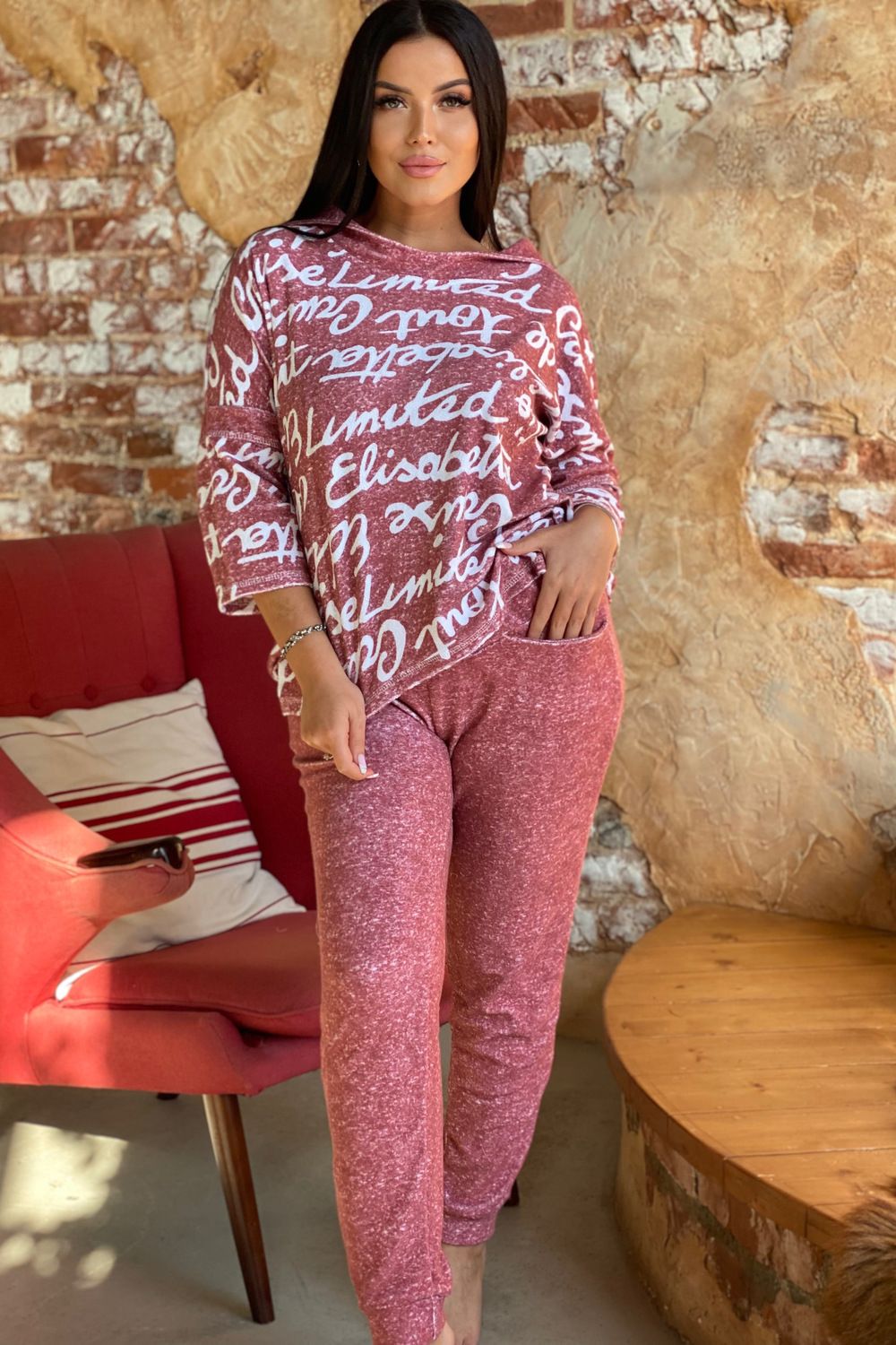 Костюм 9087 - терракот