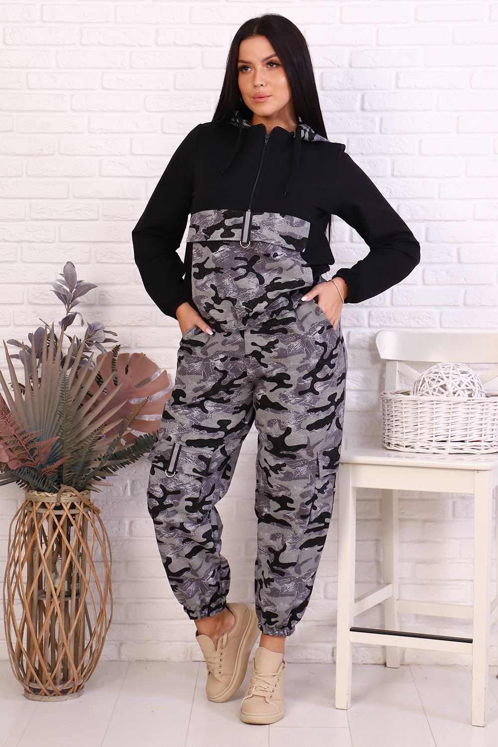 Костюм 6327 - серый