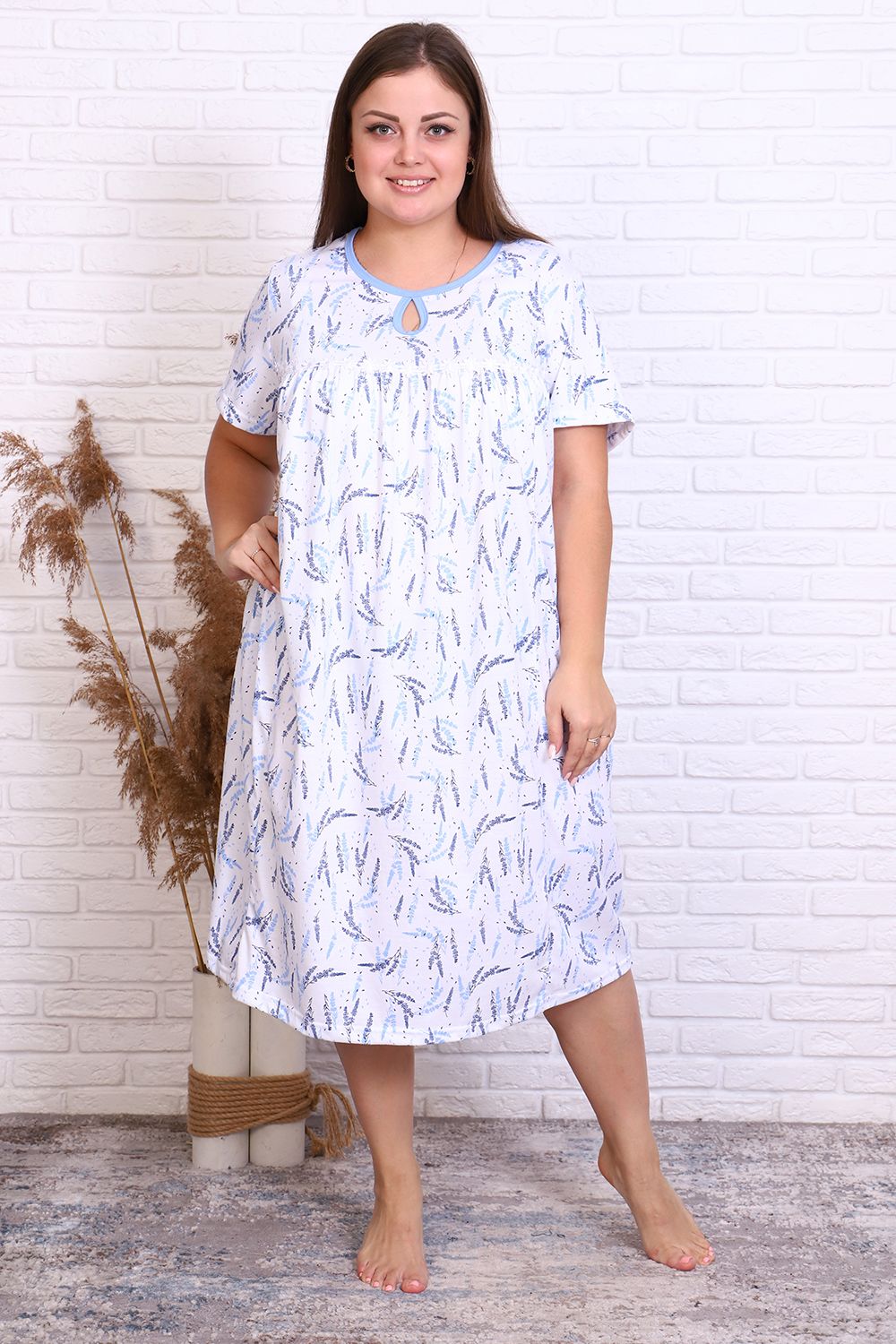 Сорочка 6233 - голубой