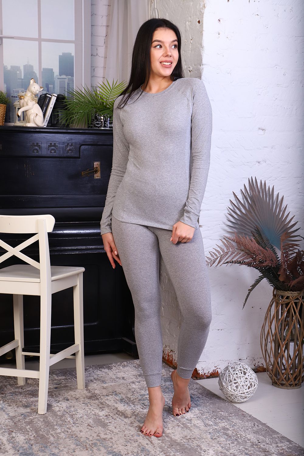 Термокомплект 36102 - серый меланж