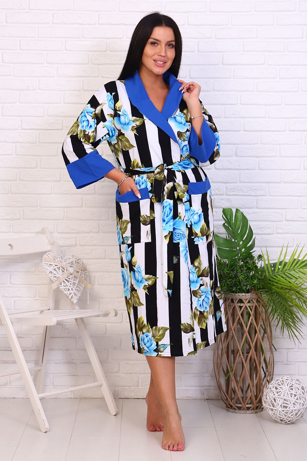 Халат 39007 - василек