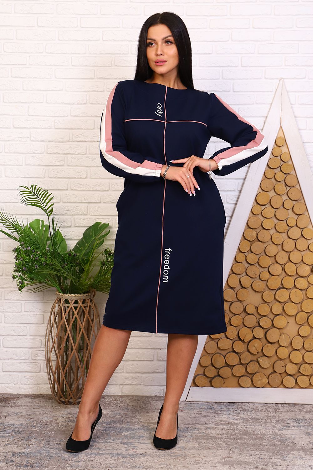 Платье 38520 - индиго