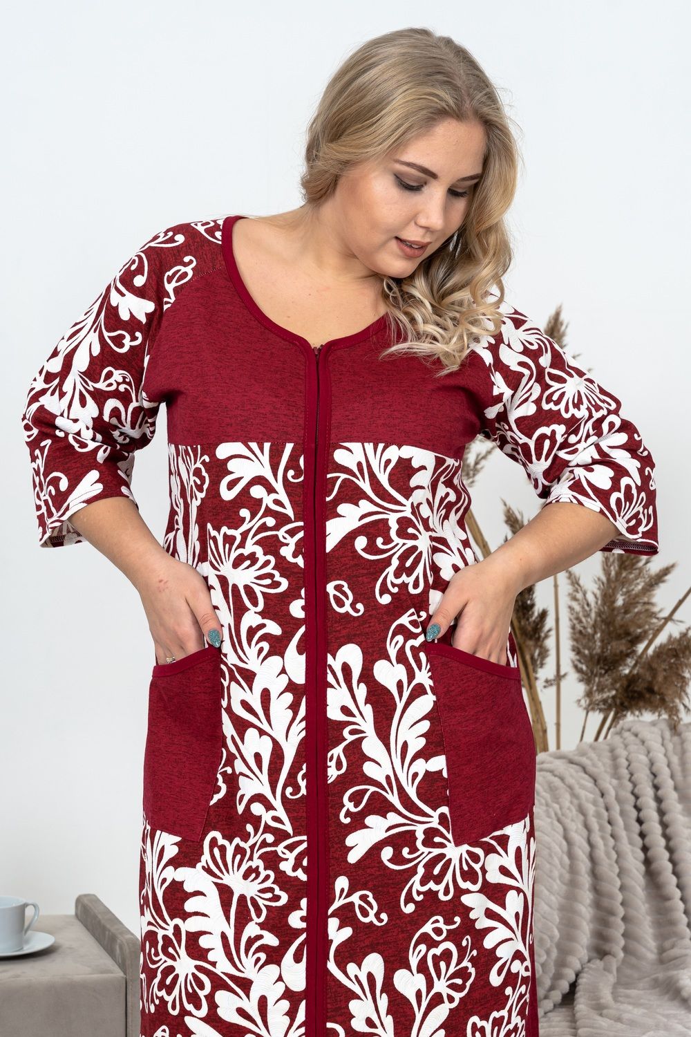 Халат 2850 - бордо