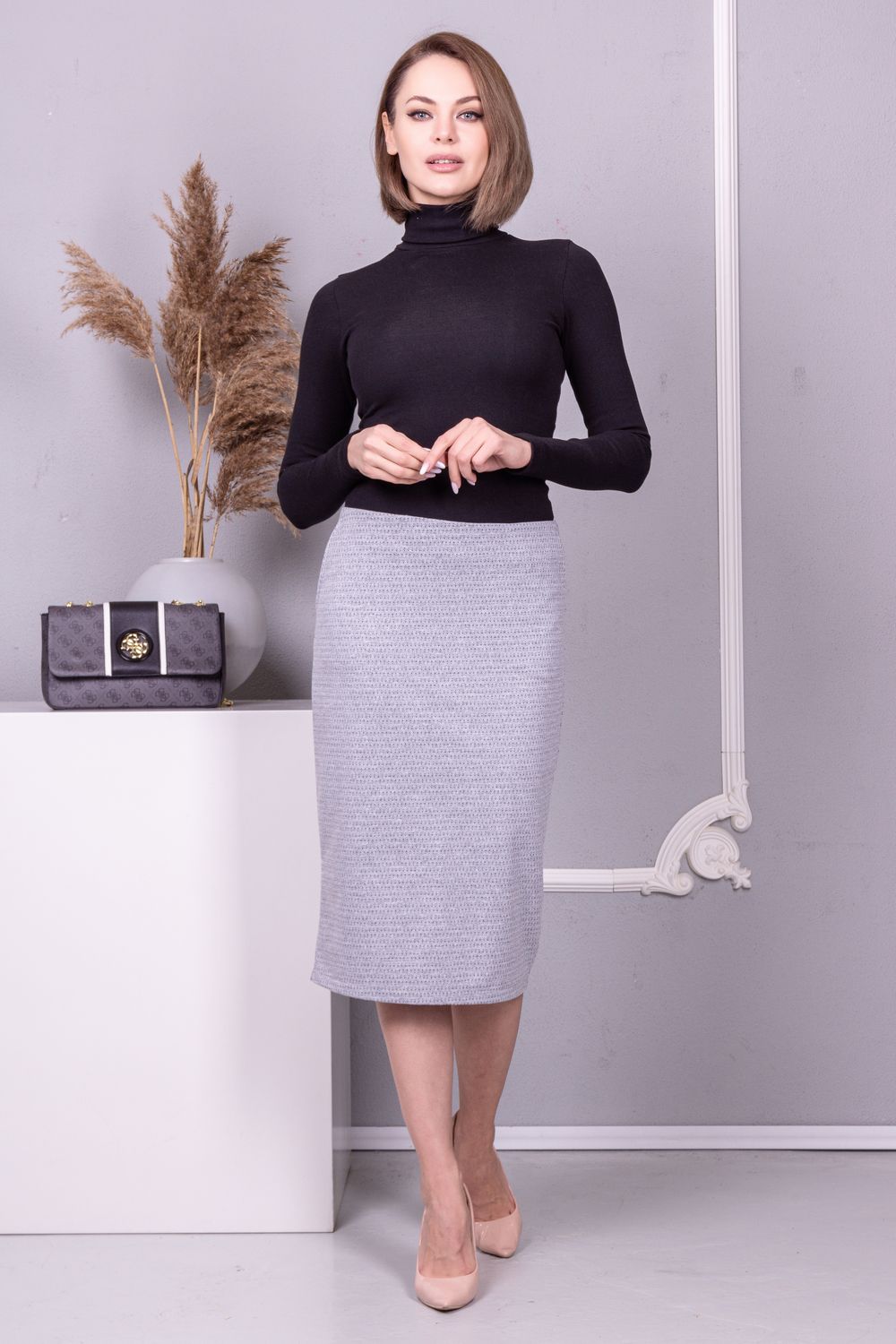 Юбка 11175 - серый