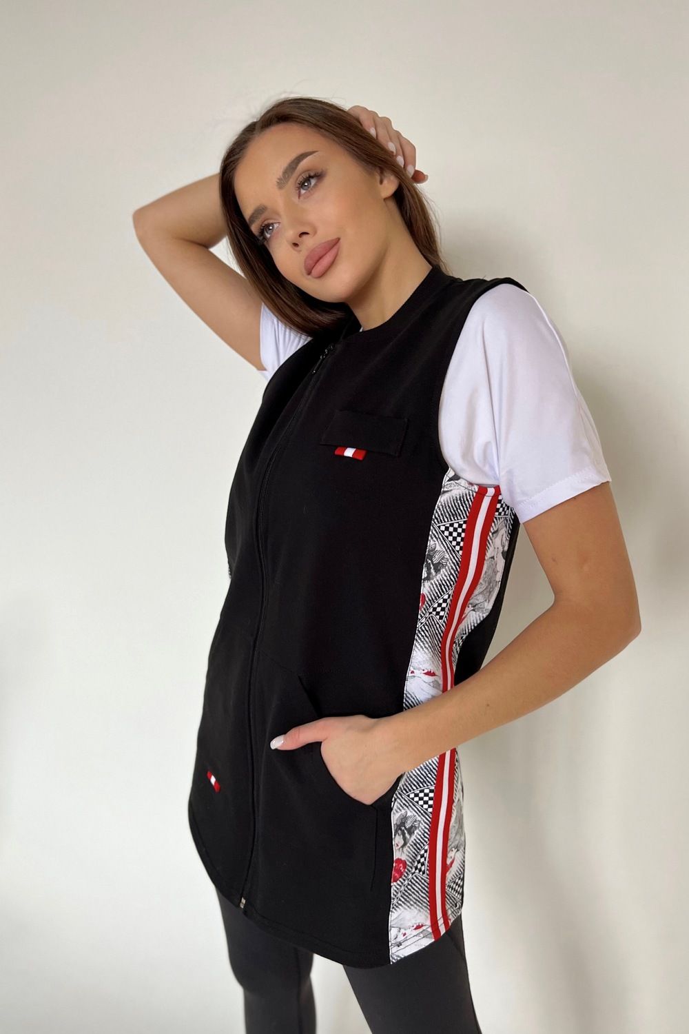 Жилет 7297 - черный