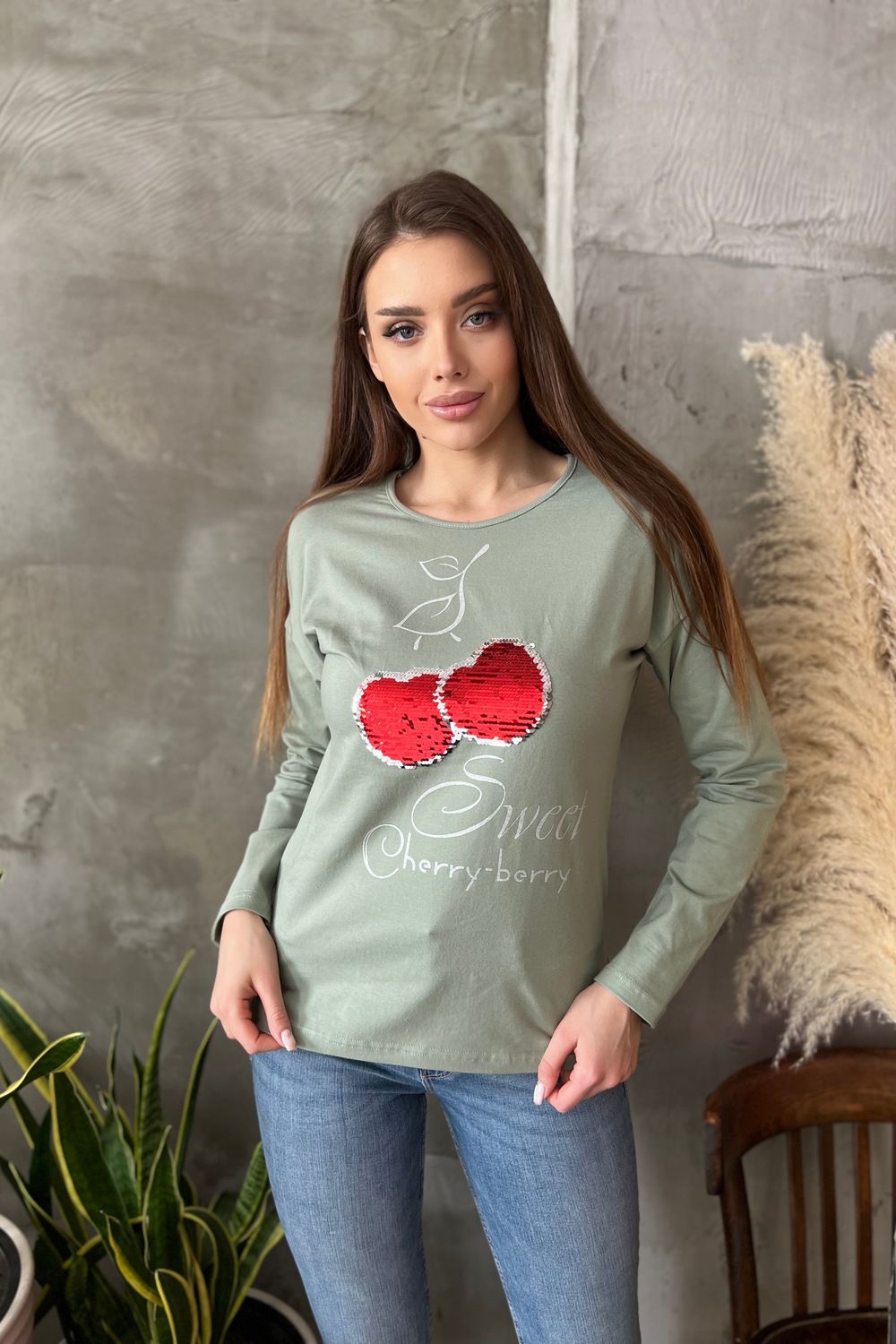 Туника 8200 - оливковый