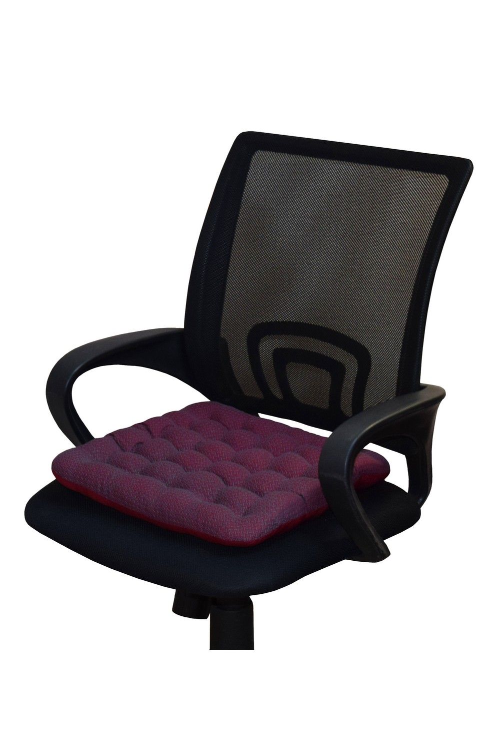 Подушка на сиденье Уют-Премиум - бордовый