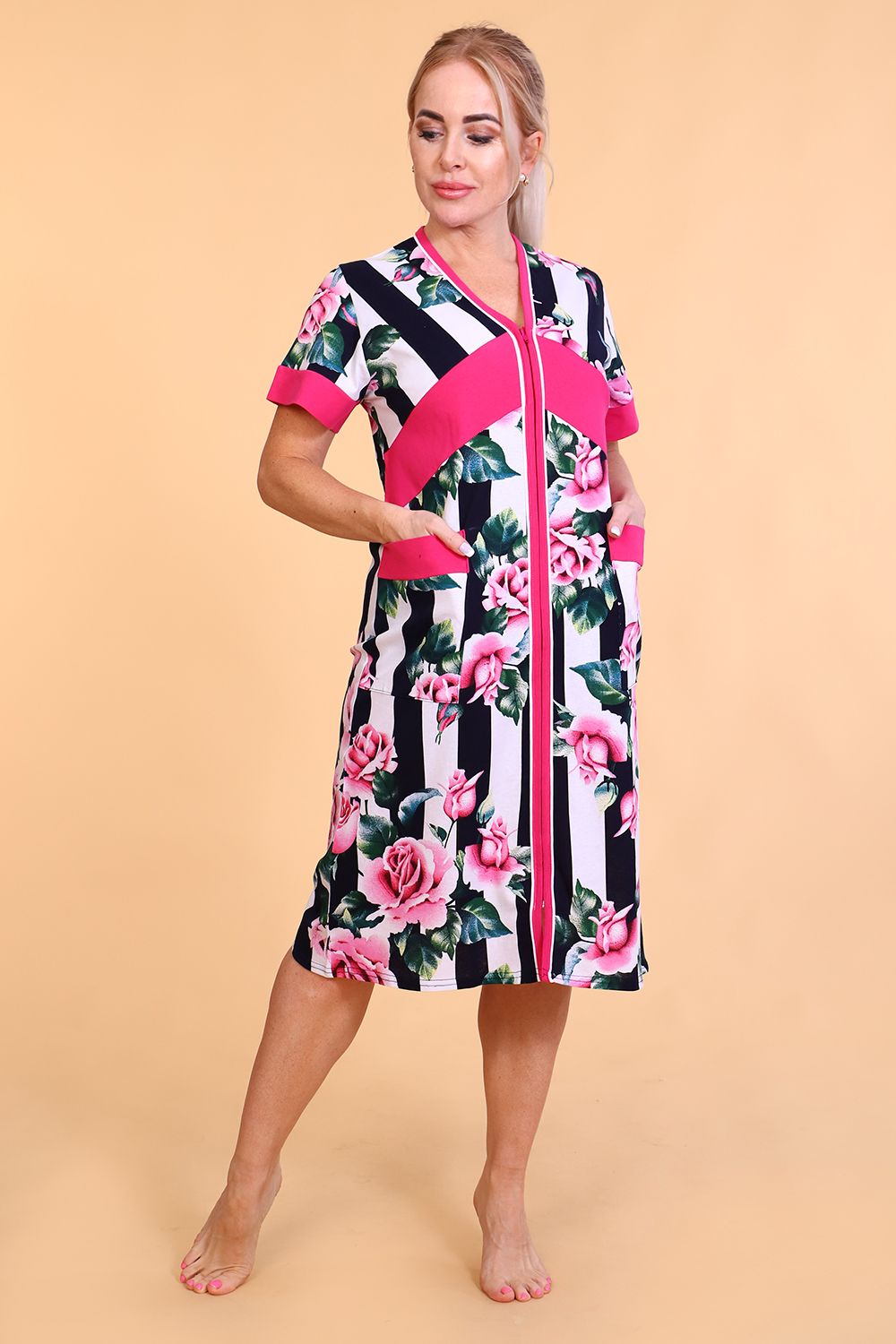 Халат 39010 - малина