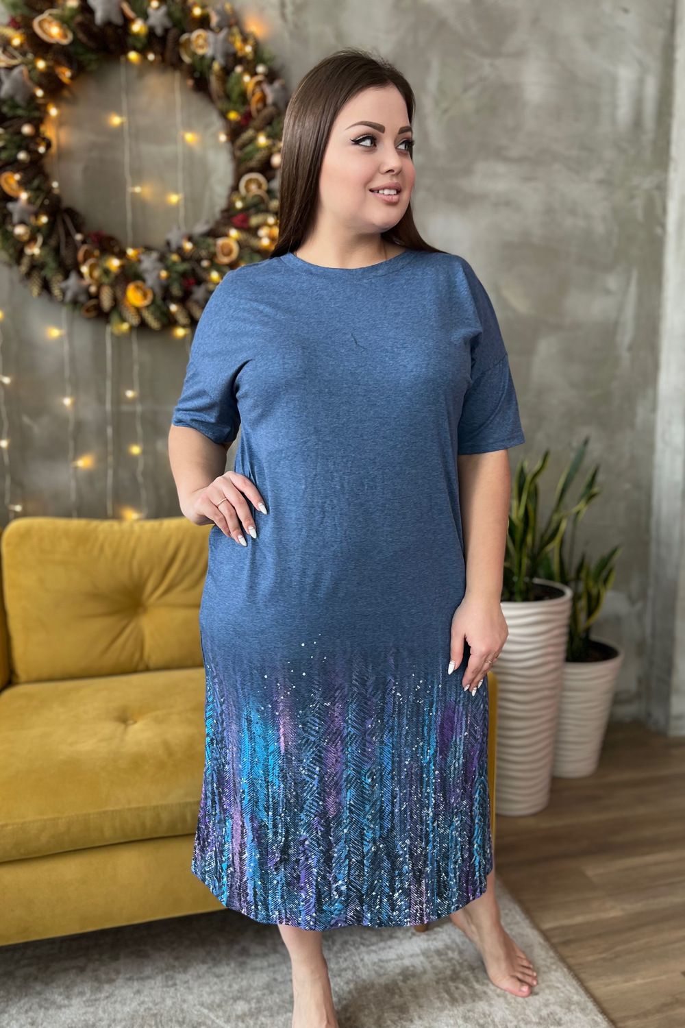 Платье 8198 - индиго