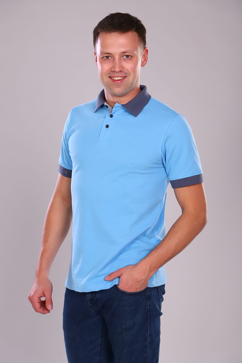 Футболка 6785 - голубой