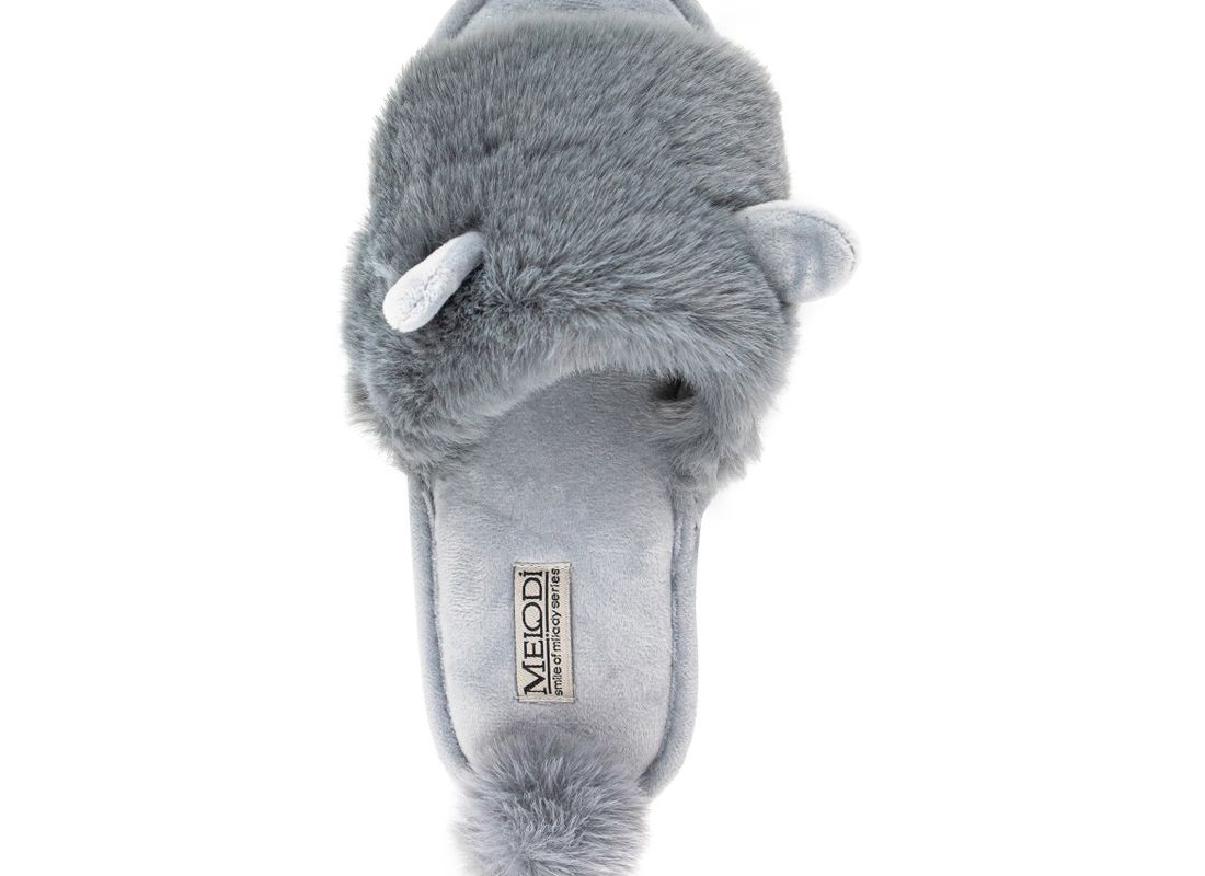 Туфли комнат. жен. 352-504-12 отк. - серый