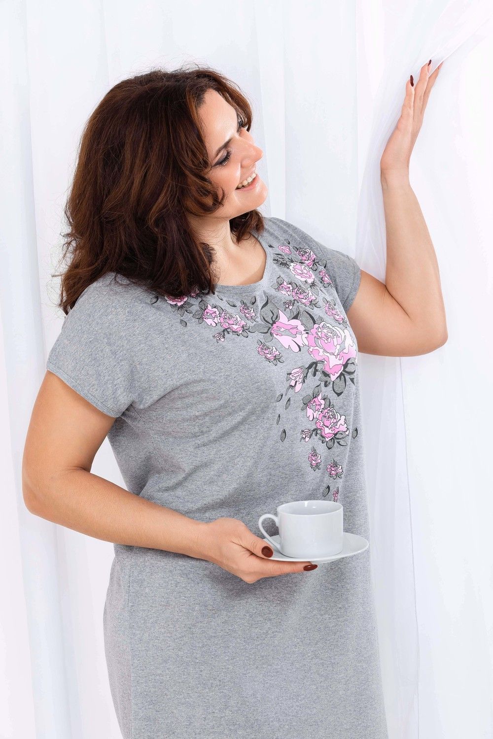 Сорочка Антонина - серый