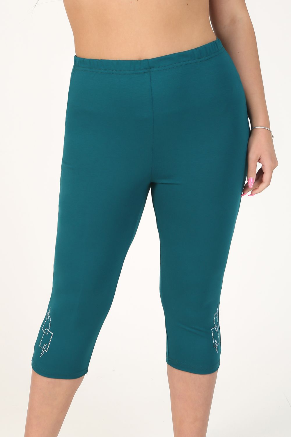 Бриджи 24624 - изумрудный