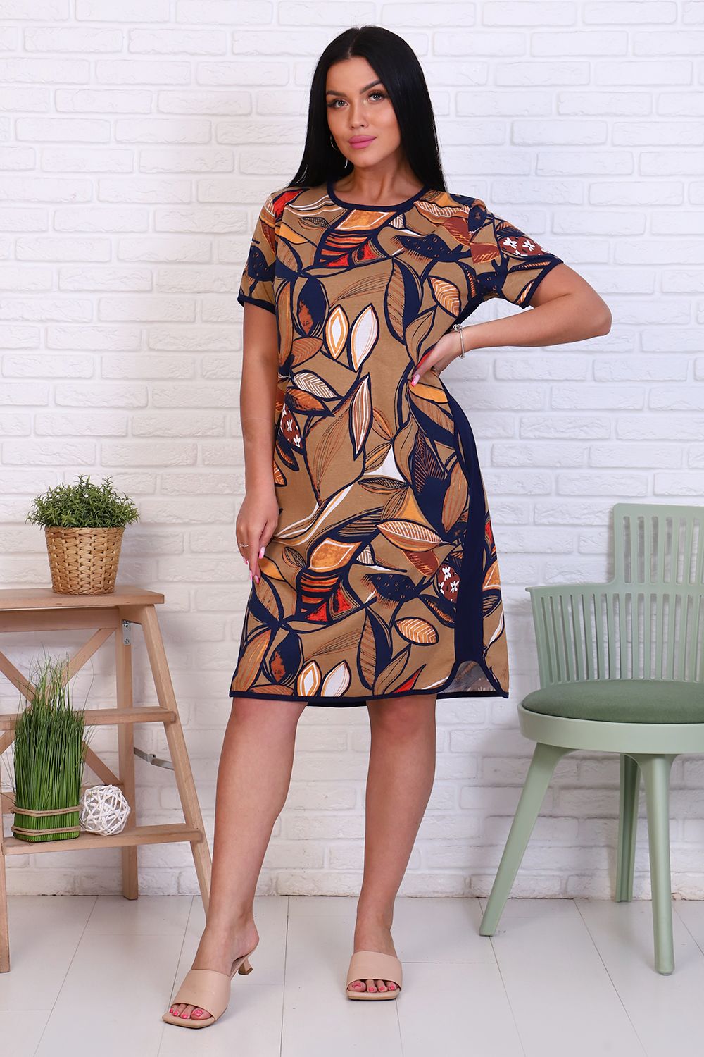 Туника 11673 - коричневый