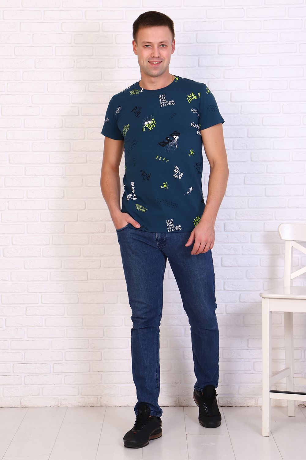 Футболка 11193 - бирюза