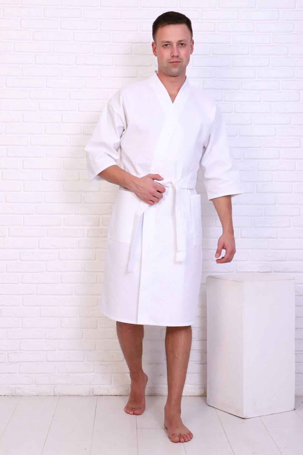 Халат Отельный Кимоно ВК-225-7*7 - белый