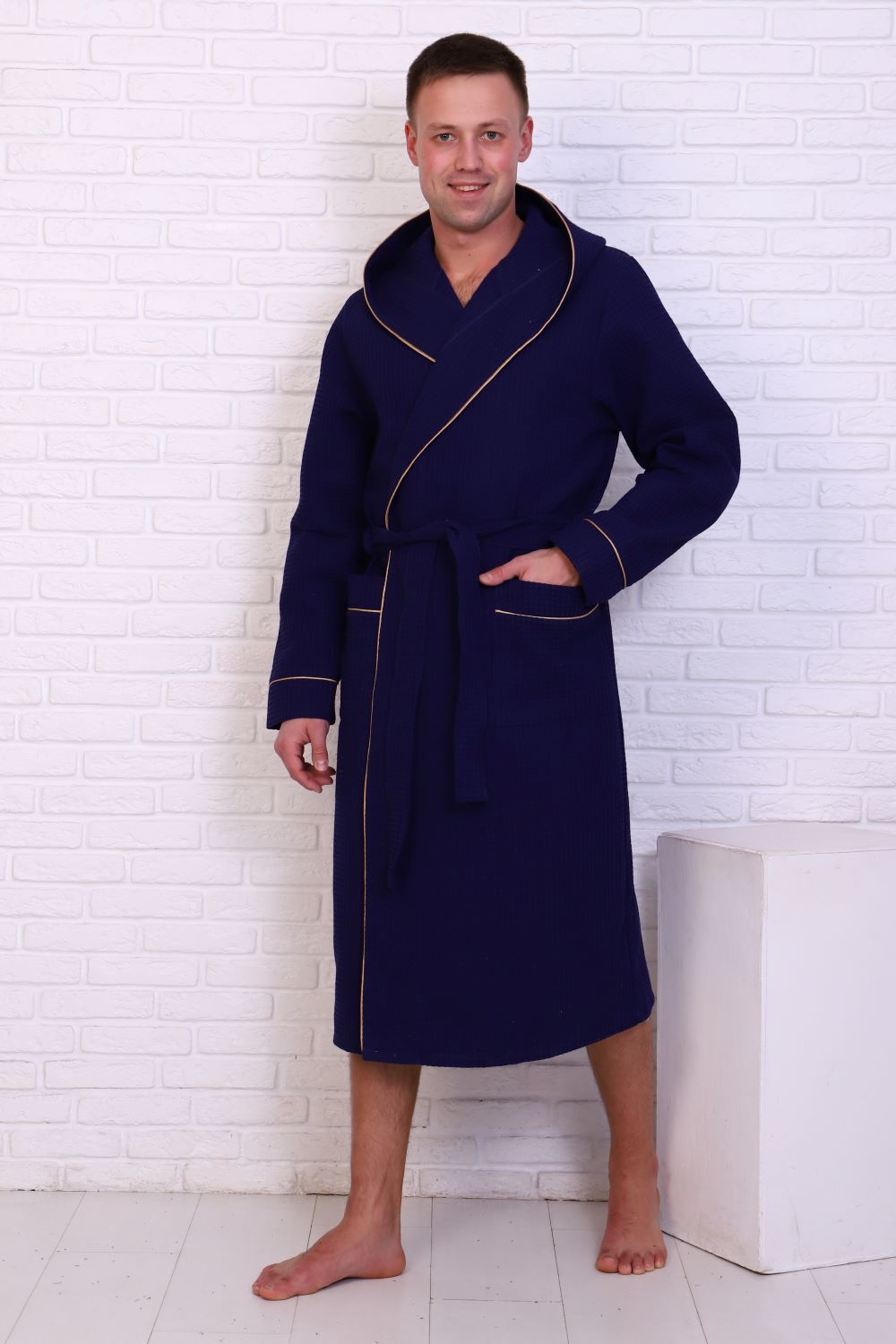Халат домашний Чемпион ВЧ-242 - синий