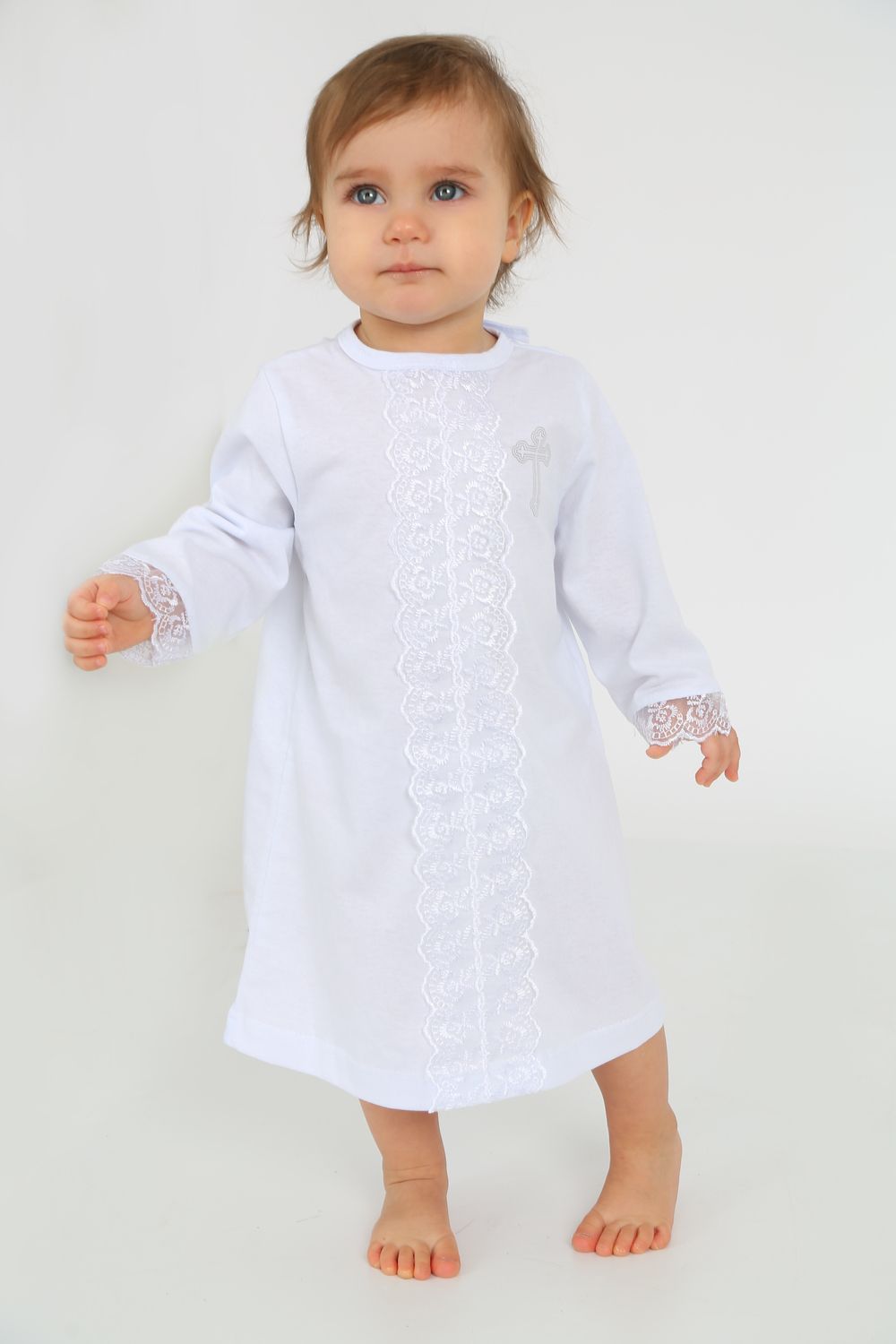 Крестильная рубашка арт. НКР - белый