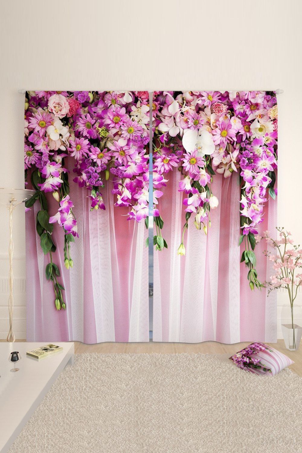 Фотошторы 10561 - сиреневый