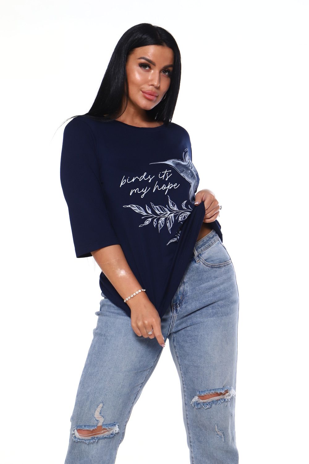 Футболка 6041 - темно-синий