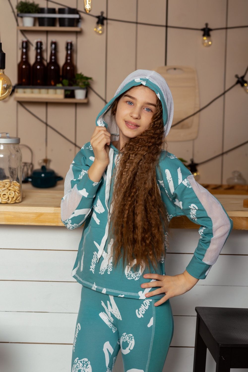 Толстовка 8230 детская - зеленый