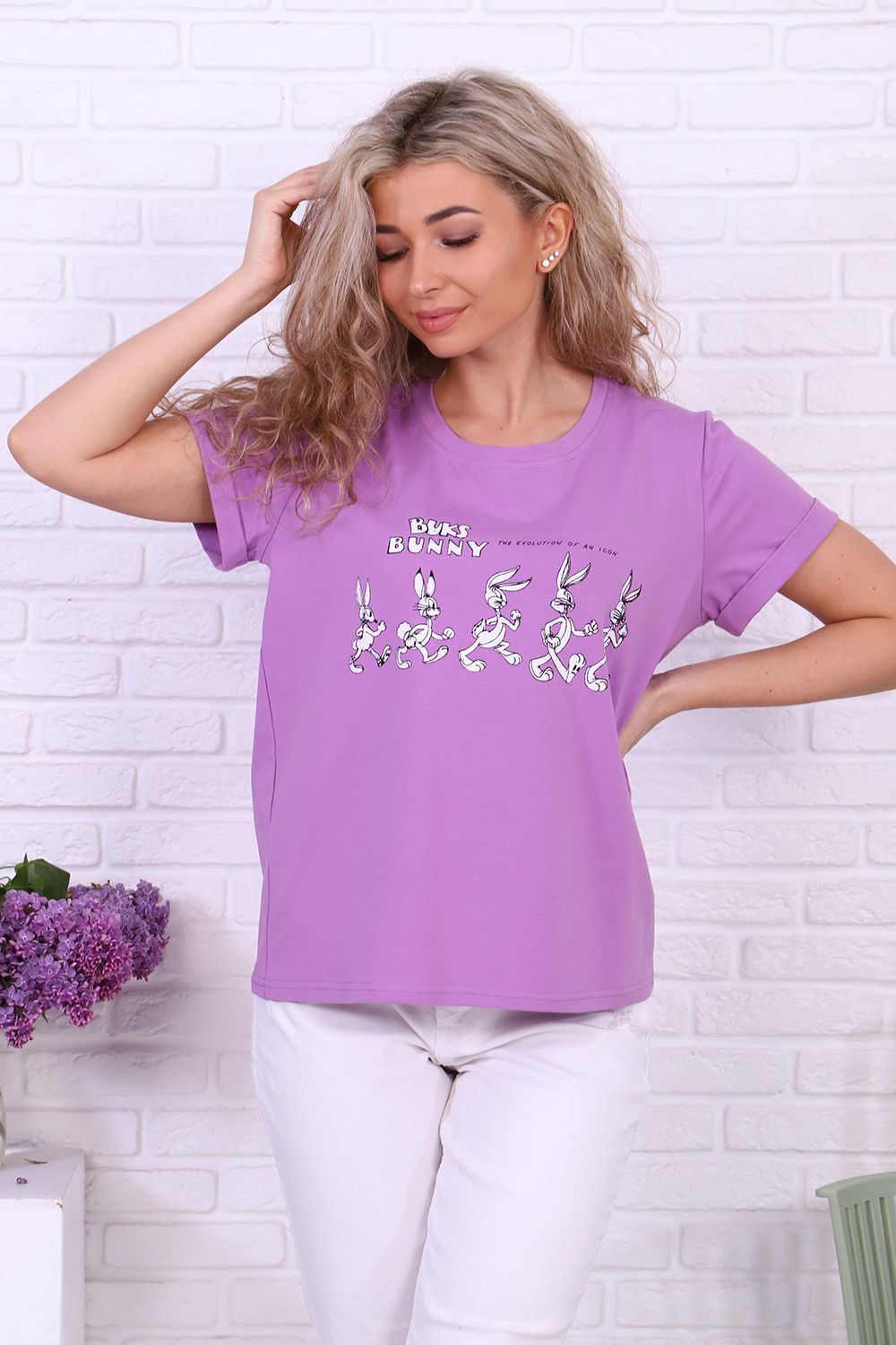 Футболка 27330 - лиловый