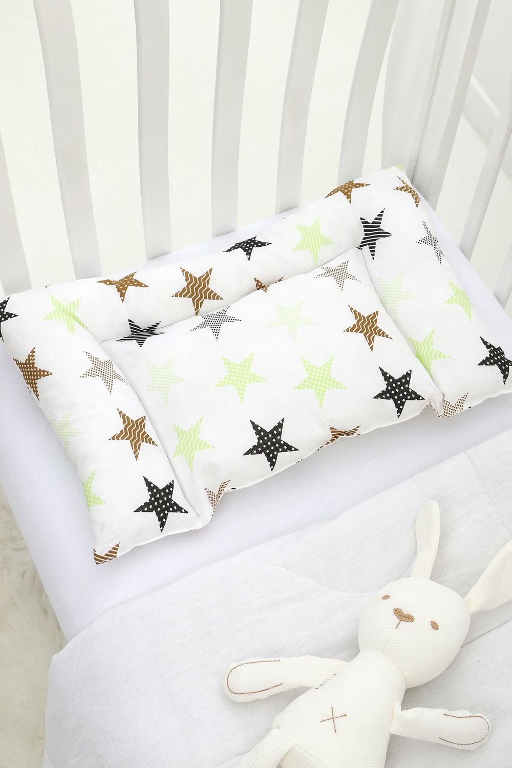 Подушка ортопедическая 40х60 арт. ПД-40х60/пэчворг-салатовый