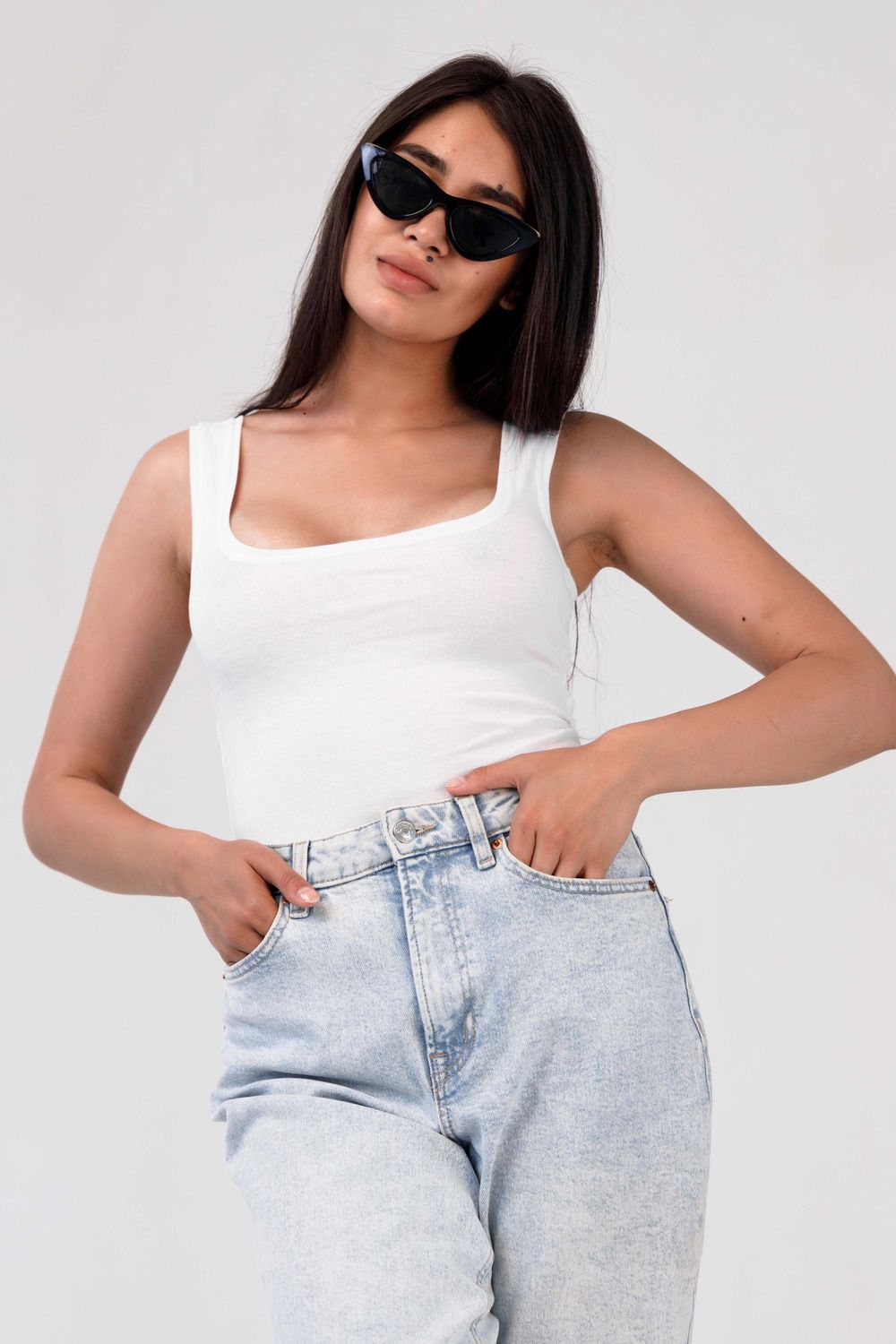 Топ Emotion Day Kvadro - белый