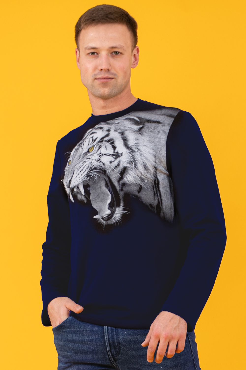 Свитшот 57039 - темно-синий