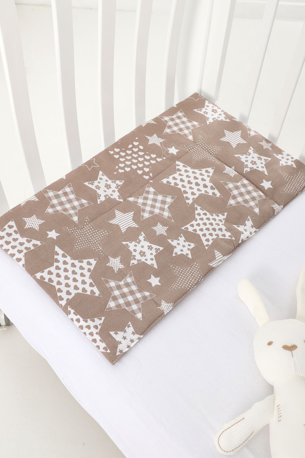 Подушка тонкая арт. ПДТ/звезды-микс-кофе