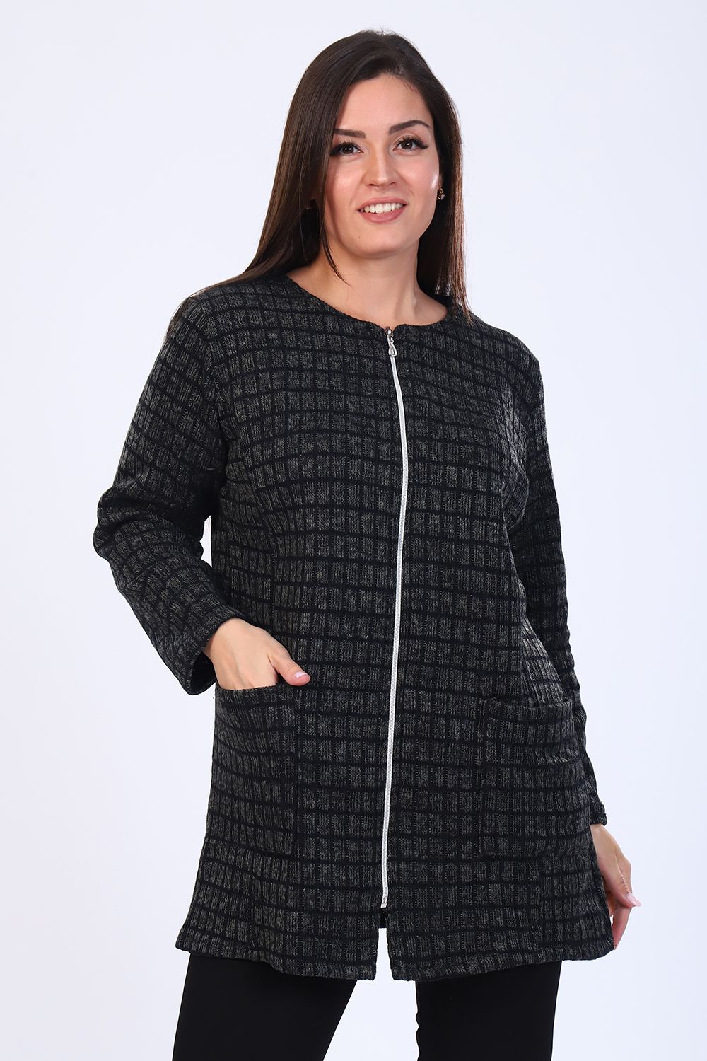 Кардиган 31687 - зеленый