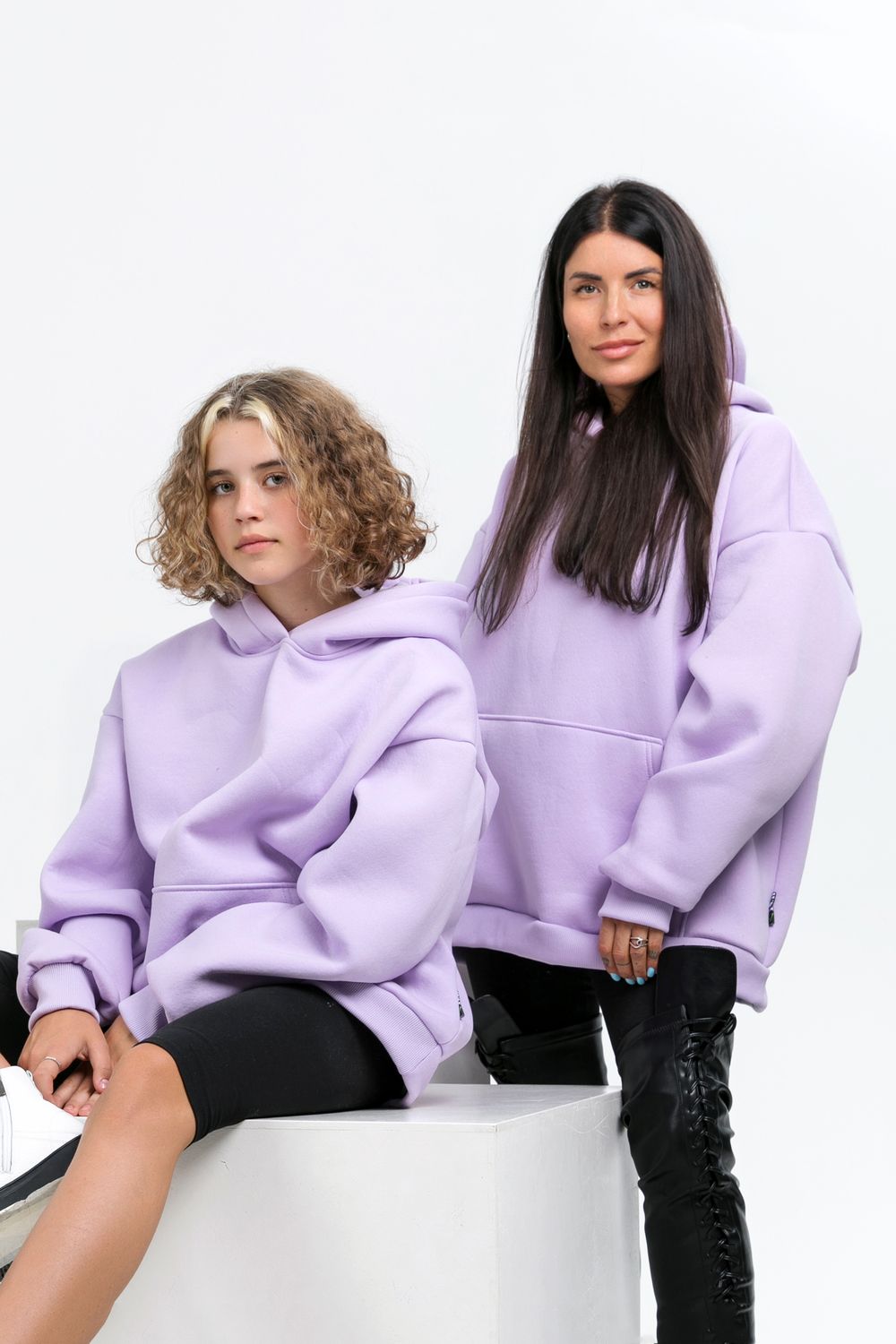 Толстовка Hoodievs woman-lavanda - сиреневый