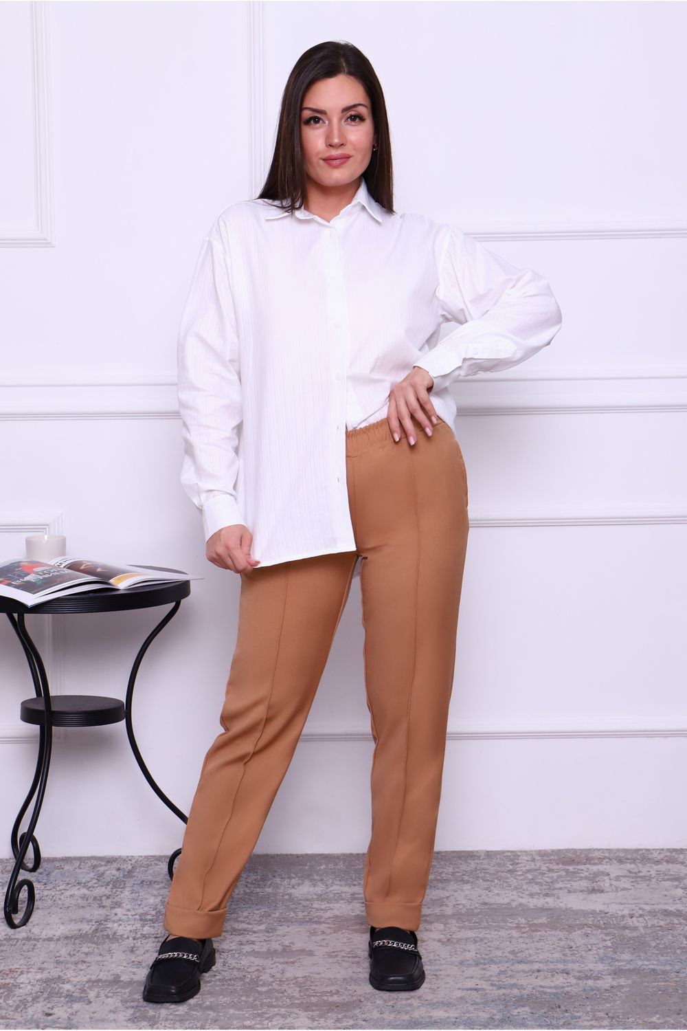 Рубашка LenaLineN арт. 02-001-22 - белый