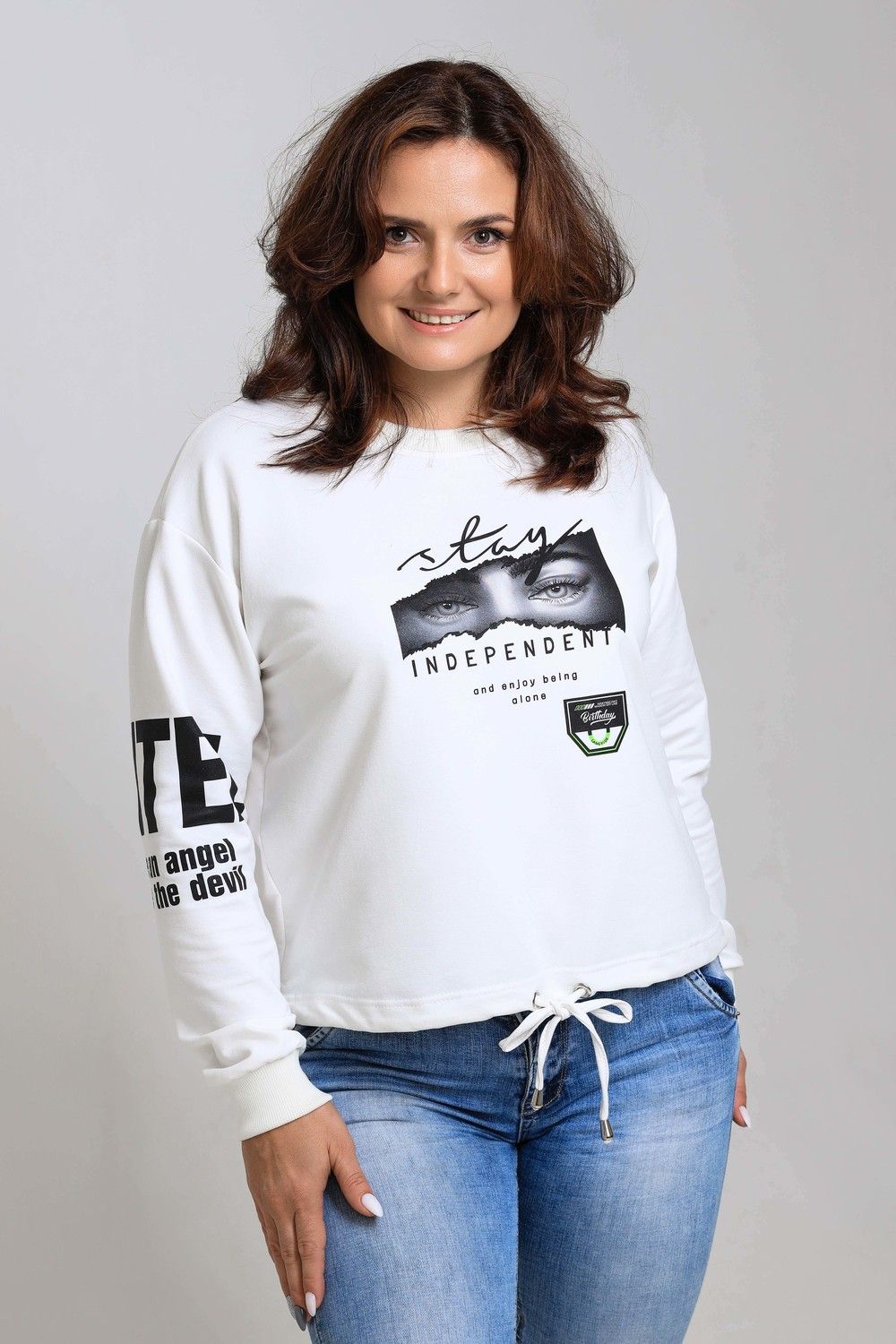 Толстовка 50519 - молочный