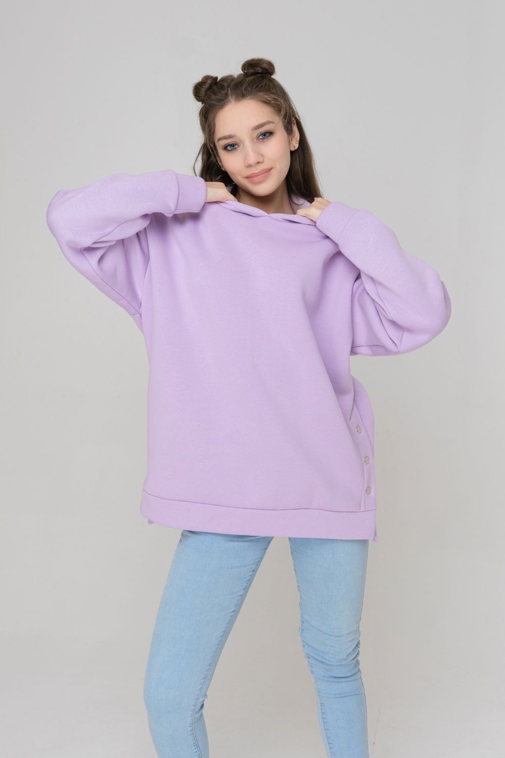 Толстовка 15412 - лавандовый