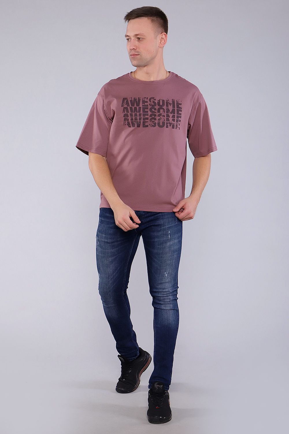 Футболка 59030 - сливовый