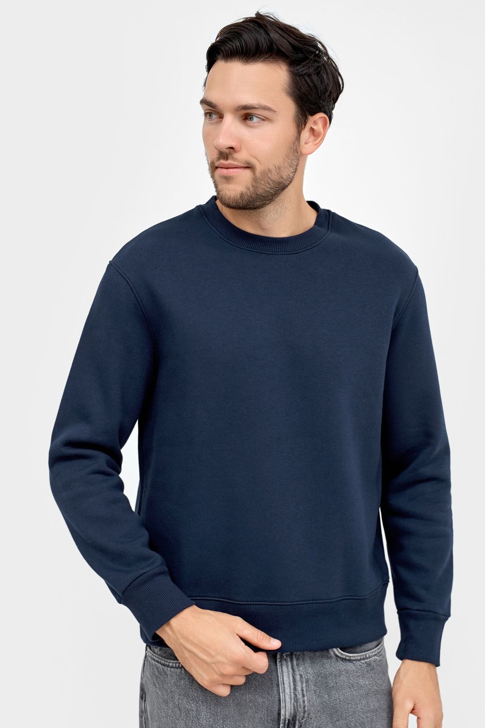 Джемпер мужской 121747 - темно-синий