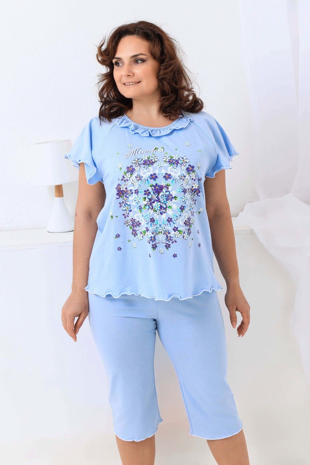 Пижама 21569 - голубой