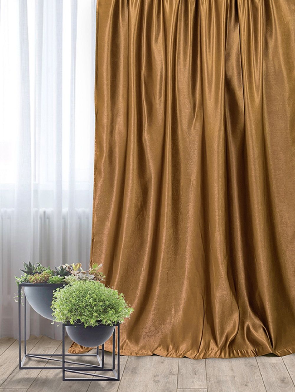 Комплект штор 29 - каштан