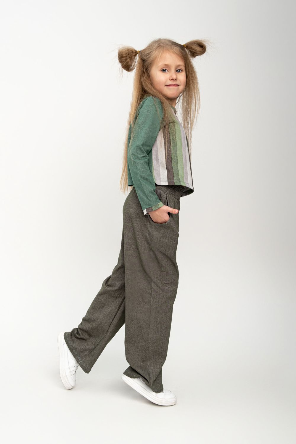 Брюки Амели - зеленый