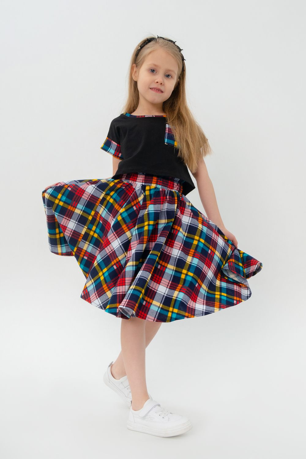 Юбка Рапсодия - желтая клетка